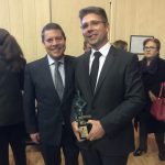 Emiliano García-Page, Präsident von Castilla-La Mancha, und Ignacio Garrido Ceca, Direktor von Adix